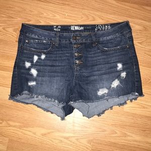 Size 13 high Rise Jean shorts